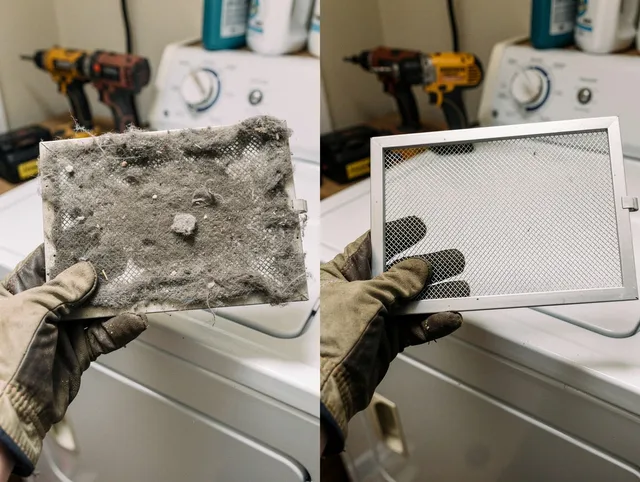 Professional lint trap cleaning by Pickerington Dryer Vent Cleaning in Pickerington