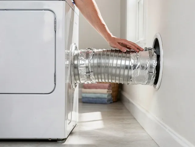 Professional dryer vent hose installation by Pickerington Dryer Vent Cleaning in Pickerington