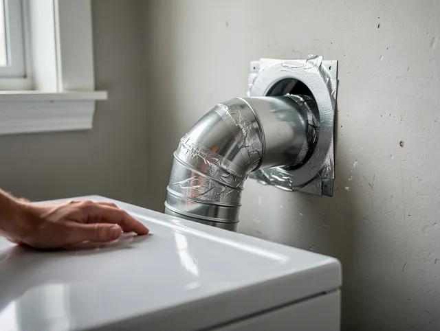 Pickerington Dryer Vent Cleaning expert performing professional dryer vent repair and installation in Pickerington